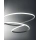 Pendule, Lustre suspendate - Lustra LED design modern Diva 65cm, auriu, alb sau titan