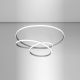 Pendule, Lustre suspendate - Lustra LED design modern Diva 65cm, auriu, alb sau titan