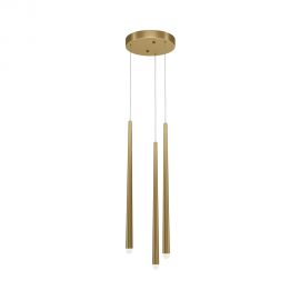 Pendule, Lustre suspendate - Lustra LED cu 3 pendule stil minimalist modern Cascade alama