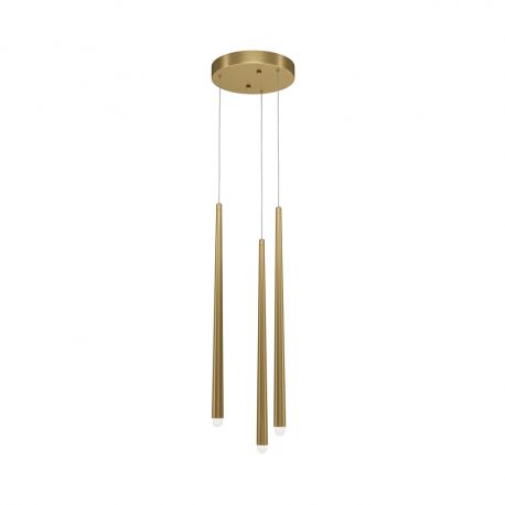 Pendule, Lustre suspendate - Lustra LED cu 3 pendule stil minimalist modern Cascade alama