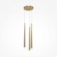 Pendule, Lustre suspendate - Lustra LED cu 3 pendule stil minimalist modern Cascade alama