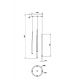 Pendule, Lustre suspendate - Lustra LED cu 5 pendule stil minimalist modern Cascade alama