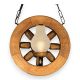 Candelabre, Lustre - Candelabru rustic fabricat manual din lemn Roata