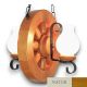 Candelabre, Lustre - Candelabru rustic fabricat manual din lemn Roata