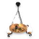 Candelabre, Lustre - Candelabru rustic fabricat manual din lemn Roata 3L