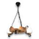 Candelabre, Lustre - Candelabru rustic fabricat manual din lemn Roata 3L