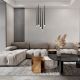 Pendule, Lustre suspendate - Lustra LED cu 5 pendule stil minimalist modern Cascade negru