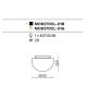 Plafoniere - Plafoniera stil minimalist modern Glassy alama/alb