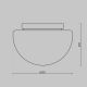 Plafoniere - Plafoniera stil minimalist modern Glassy alama/alb
