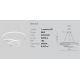Pendule, Lustre suspendate - Lustra LED design modern Diva 85cm, auriu, alb sau titan
