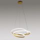 Pendule, Lustre suspendate - Lustra LED design modern Diva 85cm, auriu, alb sau titan