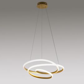 Lustra LED design modern Diva 85cm, auriu, alb sau titan