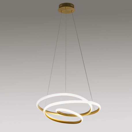 Pendule, Lustre suspendate - Lustra LED design modern Diva 85cm, auriu, alb sau titan