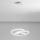 Pendule, Lustre suspendate - Lustra LED design modern Diva 85cm, auriu, alb sau titan