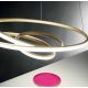 Pendule, Lustre suspendate - Lustra LED design modern Diva 85cm, auriu, alb sau titan