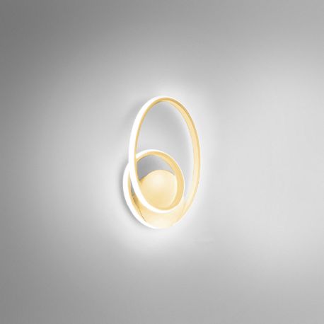 Aplice, corpuri de iluminat pentru pereti - Aplica de perete LED design modern Diva, auriu, alb sau titan