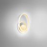 Aplica de perete LED design modern Diva, auriu, alb sau titan