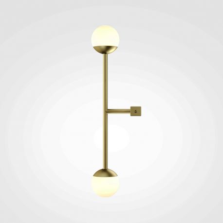 Aplice, corpuri de iluminat pentru pereti - Aplica LED de perete stil minimalist Touch alama