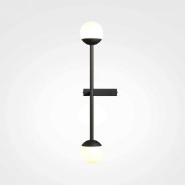 Aplice, corpuri de iluminat pentru pereti - Aplica LED de perete stil minimalist Touch negru