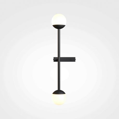 Aplice, corpuri de iluminat pentru pereti - Aplica LED de perete stil minimalist Touch negru