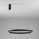 Pendule, Lustre suspendate - Lustra LED circulara diametru 96,6cm CRISEIDE, alb, negru sau auriu