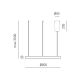 Pendule, Lustre suspendate - Lustra LED circulara diametru 80cm CRISEIDE, alb, negru sau auriu