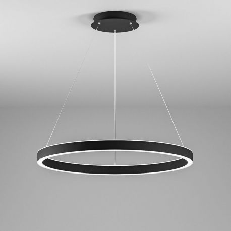 Pendule, Lustre suspendate - Lustra LED circulara diametru 80cm CRISEIDE, alb, negru sau auriu