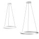 Pendule, Lustre suspendate - Lustra LED circulara diametru 80cm CRISEIDE, alb, negru sau auriu
