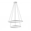 Lustra LED circulara cu 2 inele 60/40cm CRISEIDE, alb, negru sau auriu