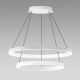 Pendule, Lustre suspendate - Lustra LED circulara cu 2 inele 80/60cm CRISEIDE, alb, negru sau auriu