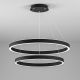 Pendule, Lustre suspendate - Lustra LED circulara cu 2 inele 80/60cm CRISEIDE, alb, negru sau auriu