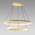 Lustra LED circulara cu 2 inele 80/60cm CRISEIDE, alb, negru sau auriu