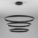 Lustra LED circulara cu 3 inele 96/80/60cm CRISEIDE, alb, negru sau auriu