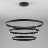 Lustra LED circulara cu 3 inele 96/80/60cm CRISEIDE, alb, negru sau auriu