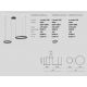 Pendule, Lustre suspendate - Lustra LED circulara cu 2 inele 60/40cm CRISEIDE, alb, negru sau auriu