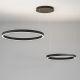 Pendule, Lustre suspendate - Lustra LED circulara cu 2 inele 80/60cm CRISEIDE, alb, negru sau auriu