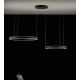 Pendule, Lustre suspendate - Lustra LED circulara cu 2 inele 80/60cm CRISEIDE, alb, negru sau auriu