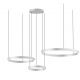 Pendule, Lustre suspendate - Lustra LED circulara cu 3 inele 80/60/40cm CRISEIDE, alb, negru sau auriu