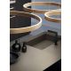 Pendule, Lustre suspendate - Lustra LED circulara cu 3 inele 96/80/60cm CRISEIDE alb, negru sau auriu