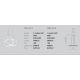 Pendule, Lustre suspendate - Lustra LED suspendata diametru 57cm YARA 3000K sau 4000K