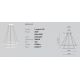 Pendule, Lustre suspendate - Lustra LED circulara cu 2 inele 80/60cm ERIKA