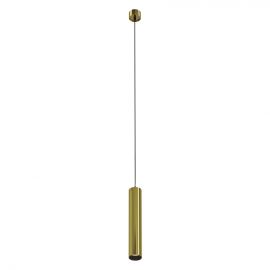 Lustre / Pendule spatii comerciale - Pendul LED iluminat design tehnic FOCUS D-5,2cm alama