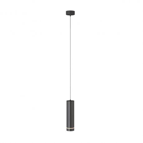 Lustre / Pendule spatii comerciale - Pendul LED iluminat design tehnic Orlo D-7,9cm negru