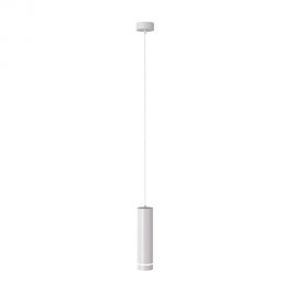 Lustre / Pendule spatii comerciale - Pendul LED iluminat design tehnic Orlo D-7,9cm alb