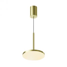 Lustre / Pendule spatii comerciale - Lustra/Pendul LED iluminat design tehnic Plato D-18,5cm alama