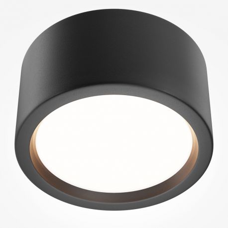 Iluminat pentru baie - Spot LED aplicat cu protectie IP44 Hydra D-17.6cm negru