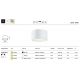 Iluminat pentru baie - Spot LED aplicat cu protectie IP44 Hydra D-17.6cm alb