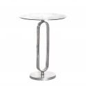 Masuta laterala din aluminiu Elegance 60cm argintiu