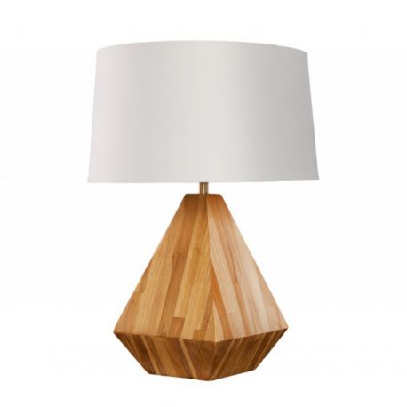 Veioze - Veioza, Lampa de masa cu baza din lemn Diamond 60cm