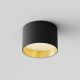 Plafoniere cu spoturi, Spoturi aplicate - Spot LED aplicat design tehnic Vega D-9cm negru/auriu